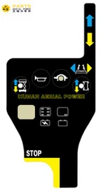 Bedieningspaneel overlay sticker