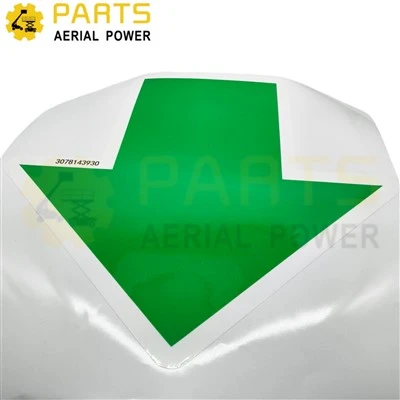 Sticker, groene pijl 3078143930 voor HAULOTTE