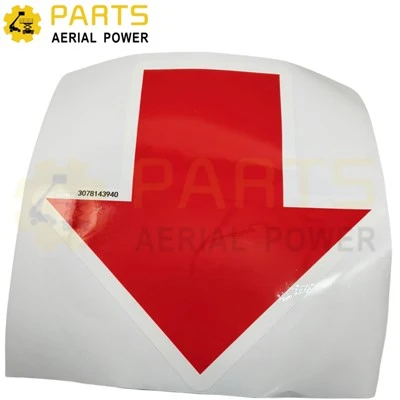 Sticker, rode pijl 3078143940 voor HAULOTTE