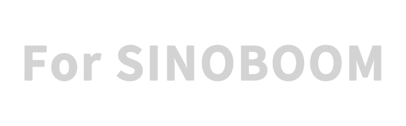 For SINOBOOM For SINOBOOM